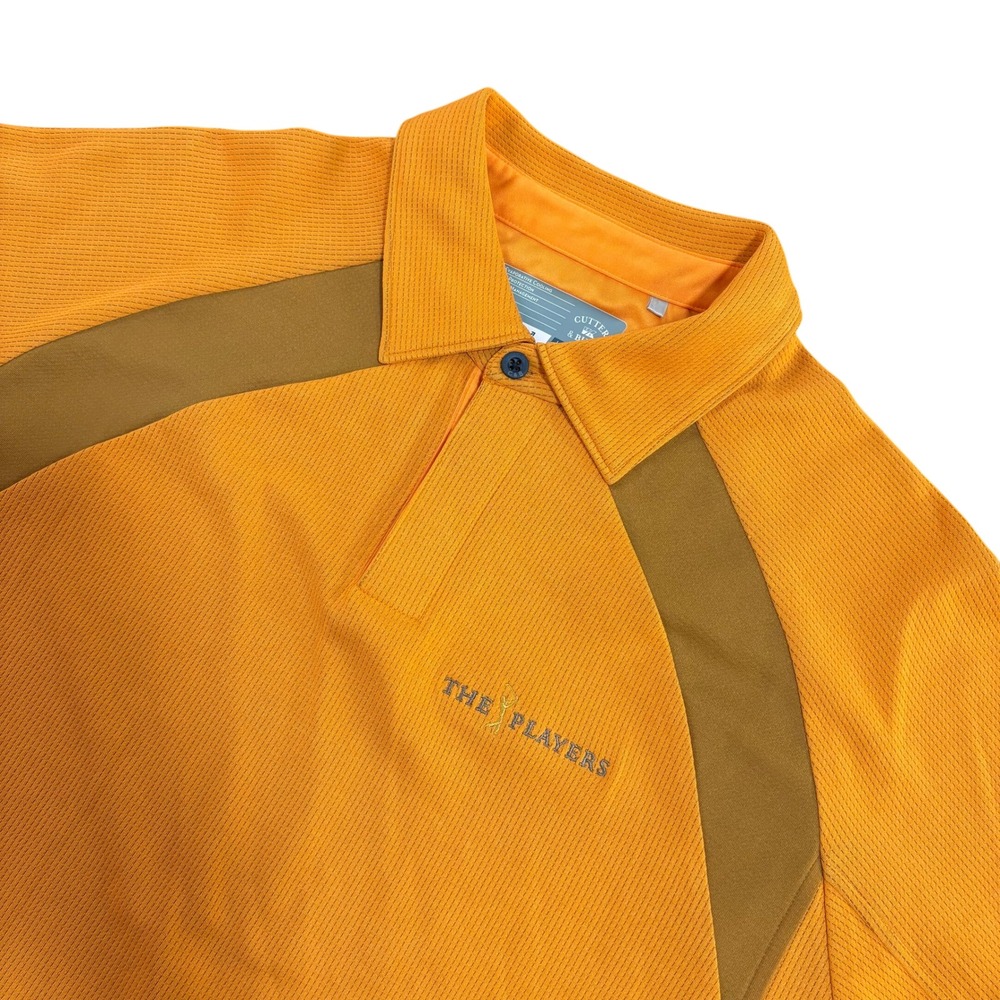 Cutter & Buck Mens THE PLAYERS TPC Sawgrass Golf Polo Shirt Orange Large